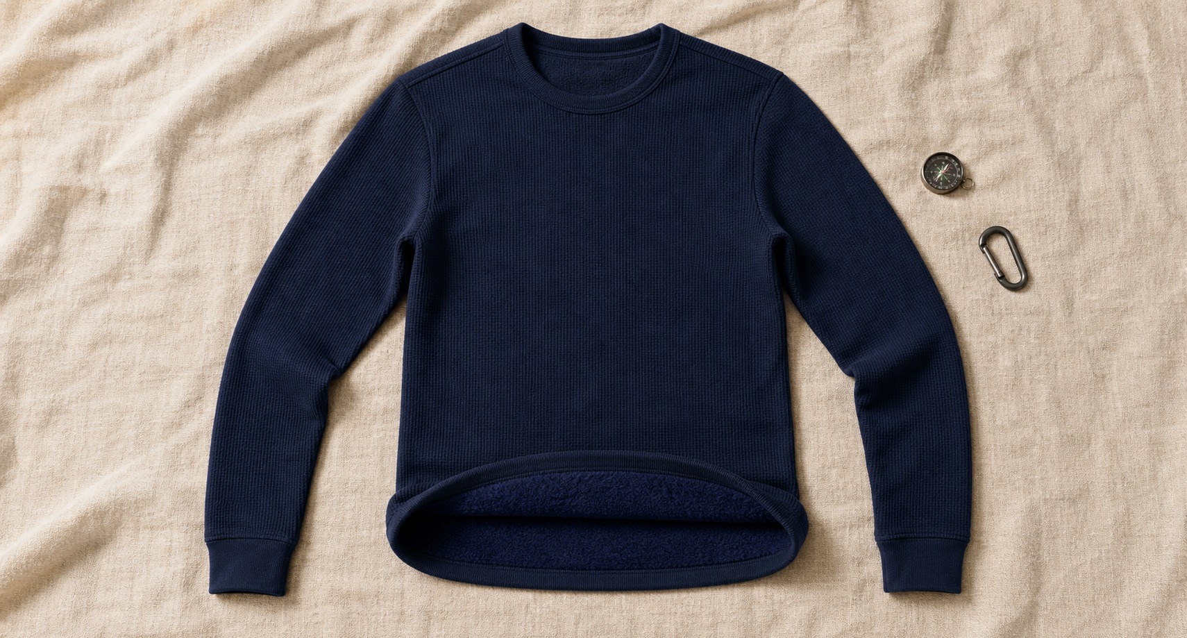 Thermal crew-neck top — OEM production